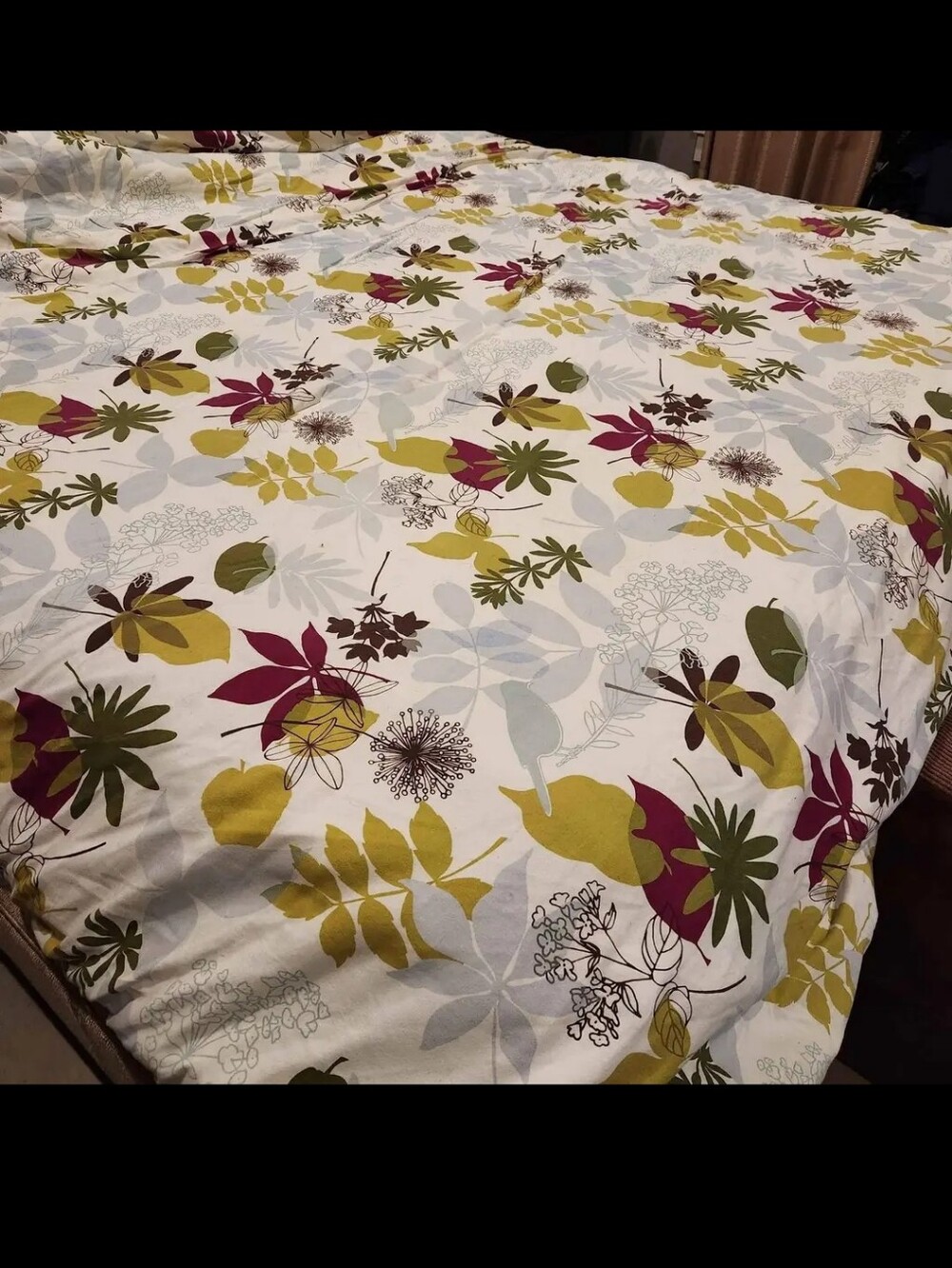 Queen / King Springmaid reversible, Fall comforter